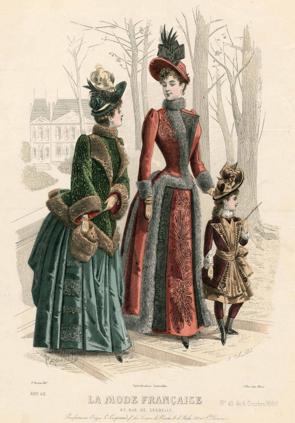 La Mode Francaise 1888 winter