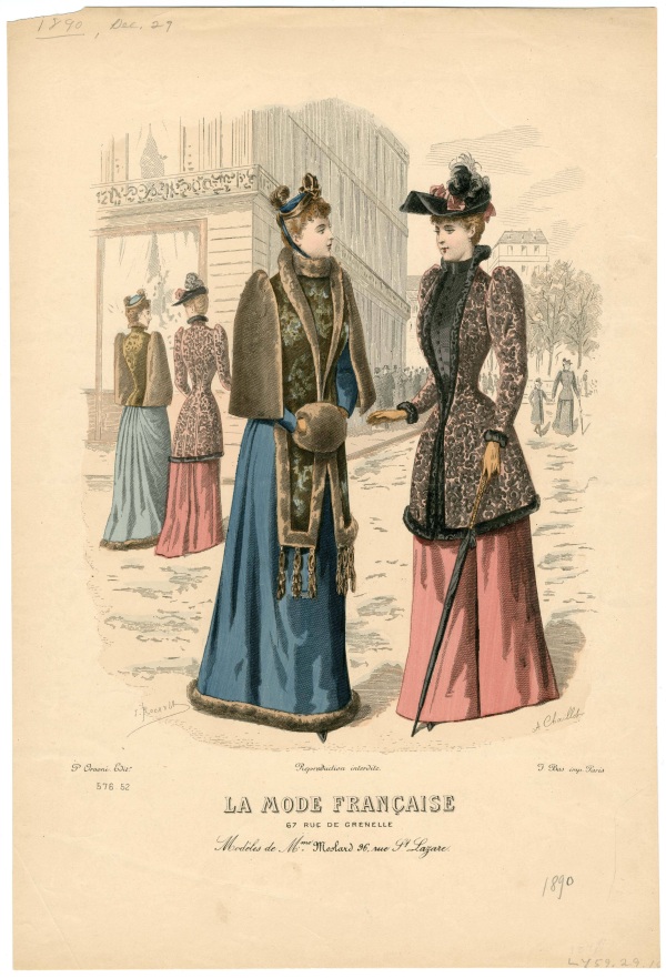 La Mode Francaise 1890 muff