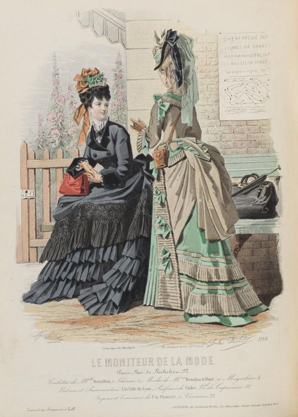 Le Moniteur de la Mode 1874 railway station