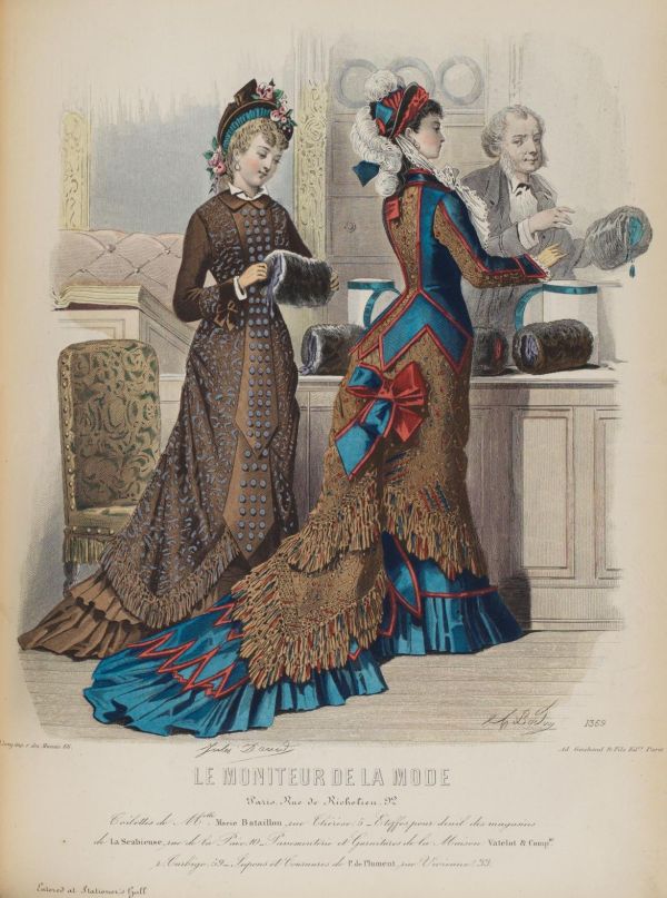 Le Moniteur de la Mode 1876 muff shop