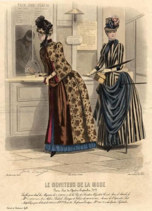 Le Moniteur de la Mode 1884 railway station