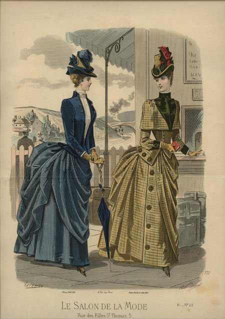 Le Salon de la Mode 1886 railway station