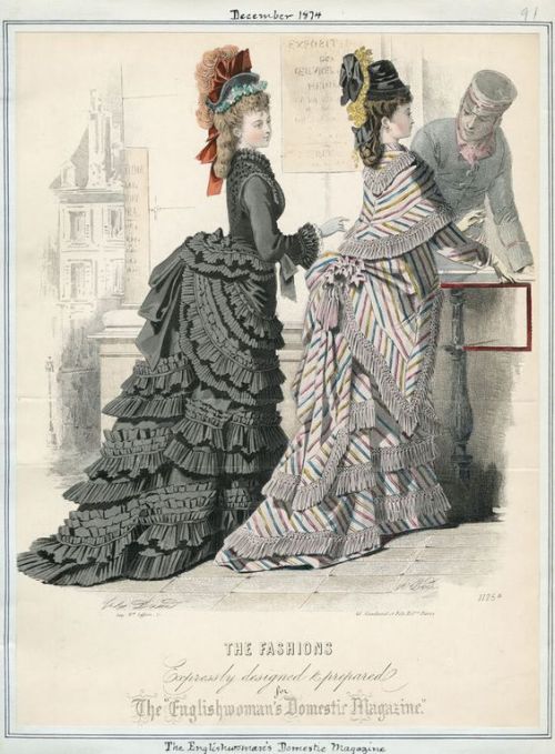 The Englishwoman's Domestic Magazine 1874 railway station