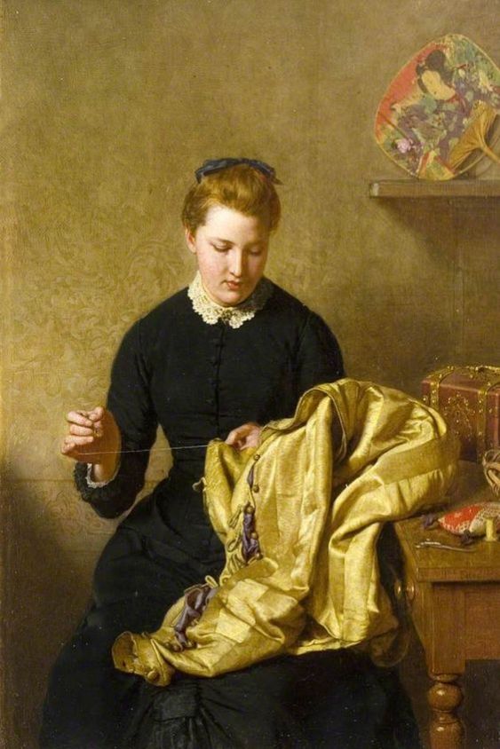 The Little Seamstress by John Faed