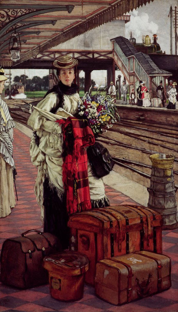 Waiting at the Station James Tissot c.1874